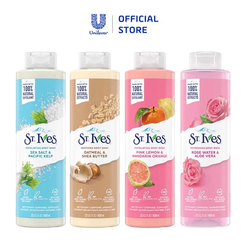 Sữa Tắm St.Ives Dưỡng Ẩm Da Body Wash