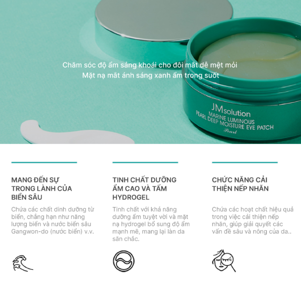 Mặt Nạ Mắt JMsolution Mờ Quầng Thâm, Nếp Nhăn Eye Patch 90g (60 Miếng)