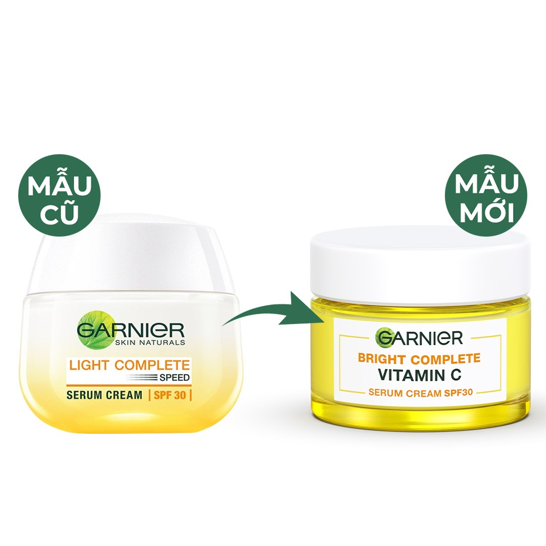 Kem Dưỡng Garnier Trắng Da Ban Ngày Light Complete Whitening Serum Cream SPF30 50ml