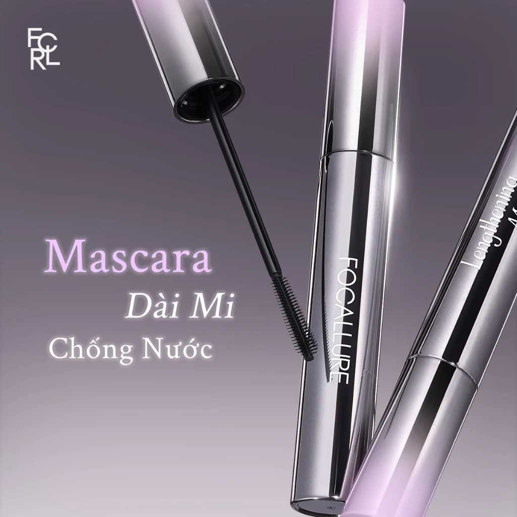 Mascara FOCALLURE Đầu Cọ Sợi Mảnh Lenthening BK01 7.3G