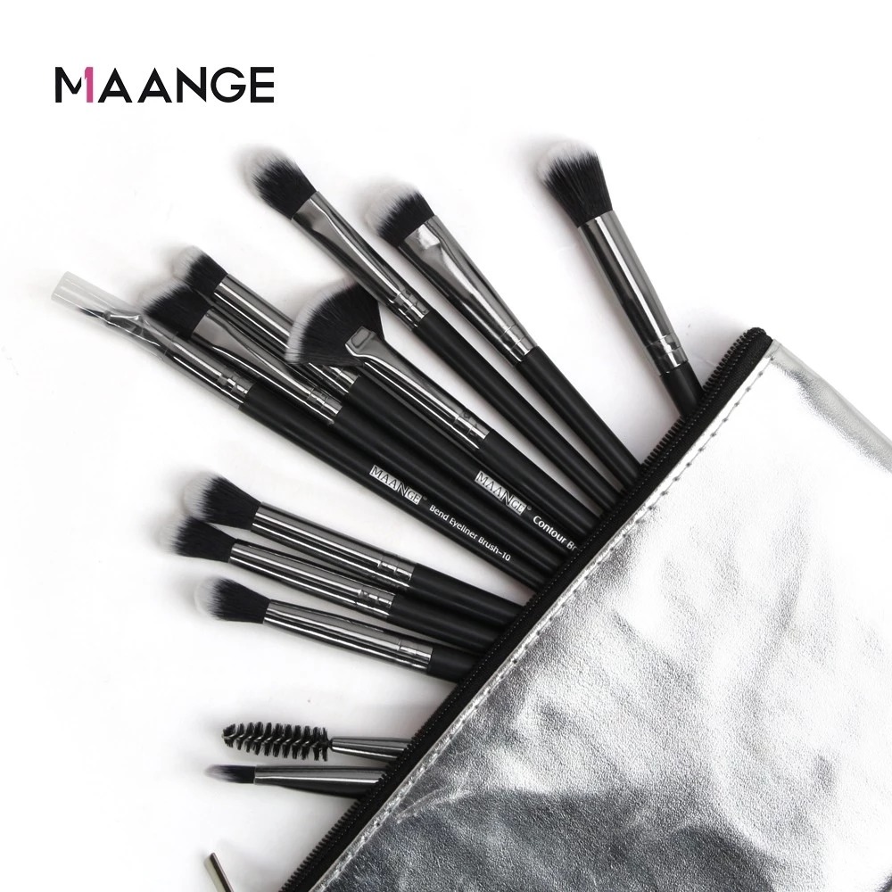 MAANGE - Túi Đựng Cọ Trang Điểm Không Thấm Nước Chất Liệu PU 0117