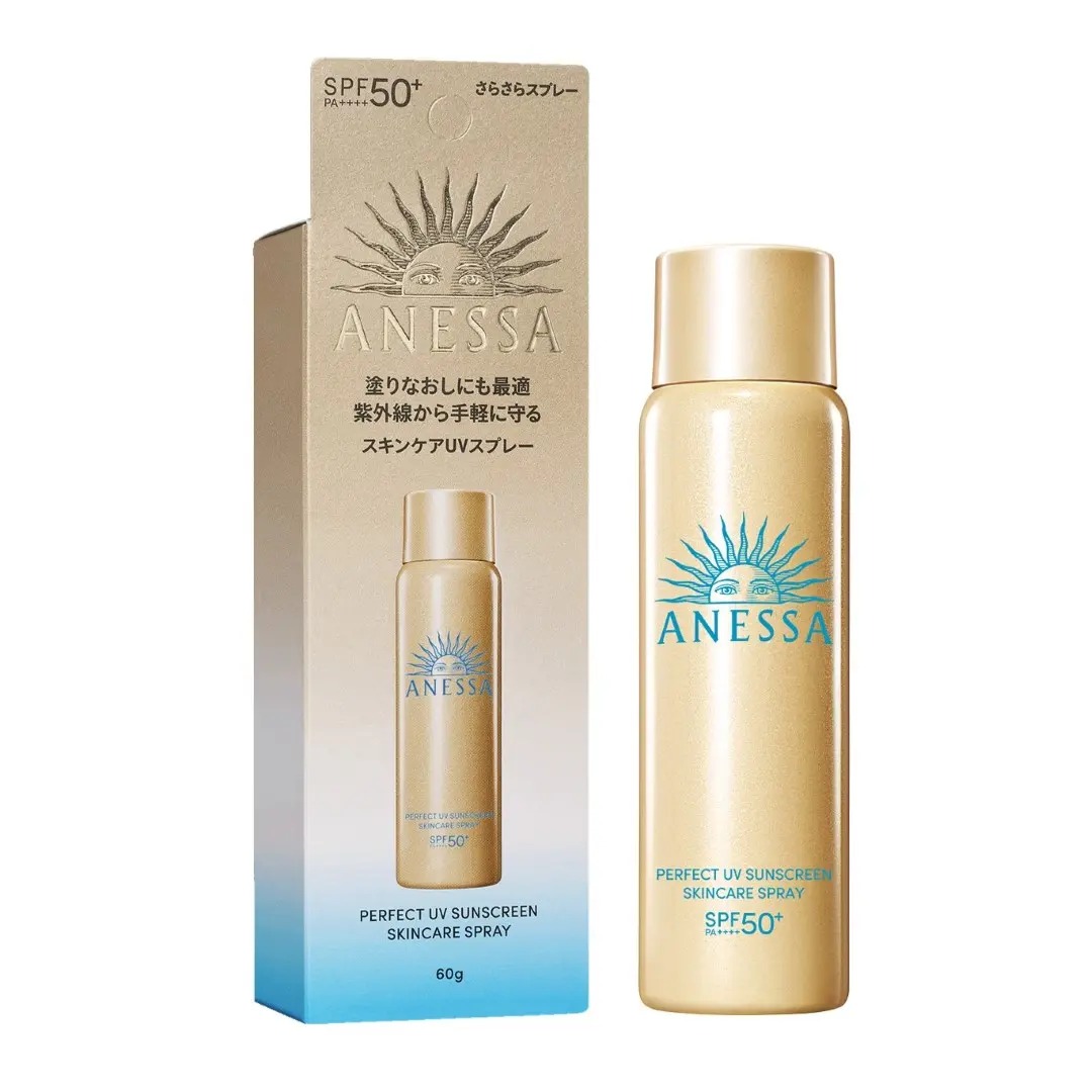Xịt Chống Nắng Anessa Dưỡng Da Đa Năng 60g Perfect UV Sunscreen Skincare Spray N SPF50+ PA++++ (Mới)