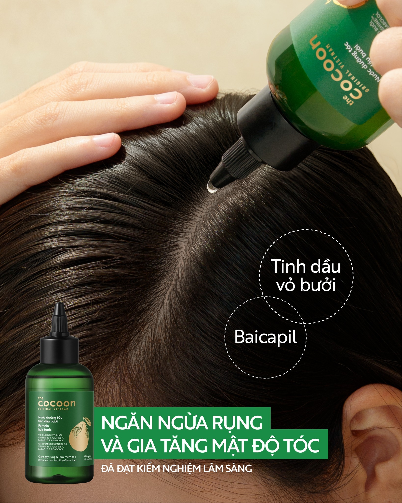 Nước Dưỡng Tóc Cocoon Tinh Dầu Bưởi Pomelo Hair Tonic 140ml