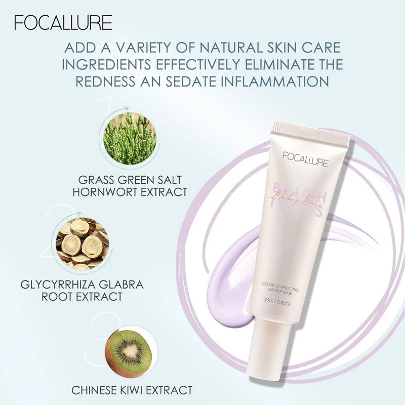 Kem Lót FOCACALLURE Kiềm Dầu Điều Chỉnh Sắc Da Color Correcting Makeup Base FA166 25g