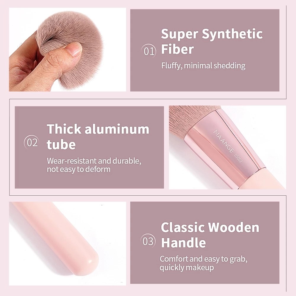 MAANGE - Cọ Phấn Phủ - Má Hồng Chuyên Nghiệp Pink Edition 55002