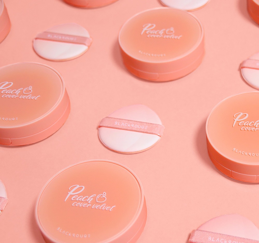 Bông Phấn BLACK ROUGE Peach Tok Tok Puff