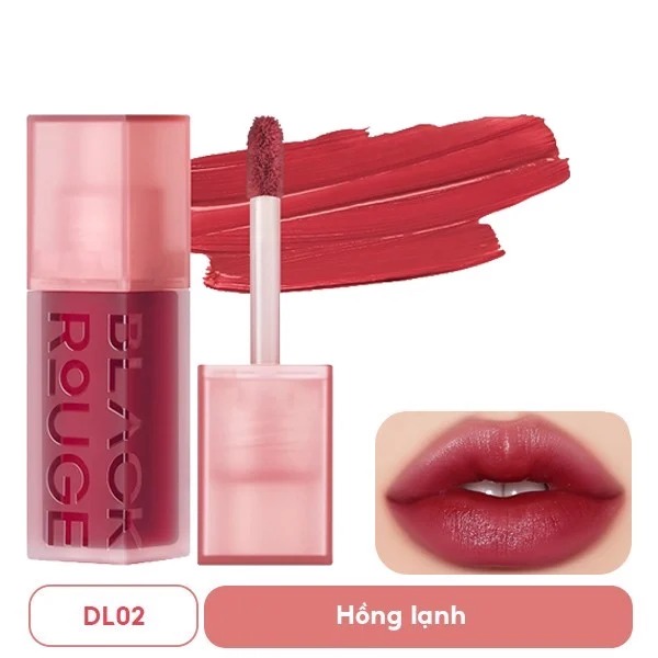 [MÀU DL01 - MÀU DL06] Son Kem Lì, Mịn Mượt Nhẹ Môi BLACK ROUGE Double Layer Over Velvet (Version 1) 4.1g