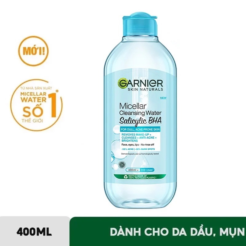 Nước Tẩy Trang Garnier Micellar Cleansing Water 400ml