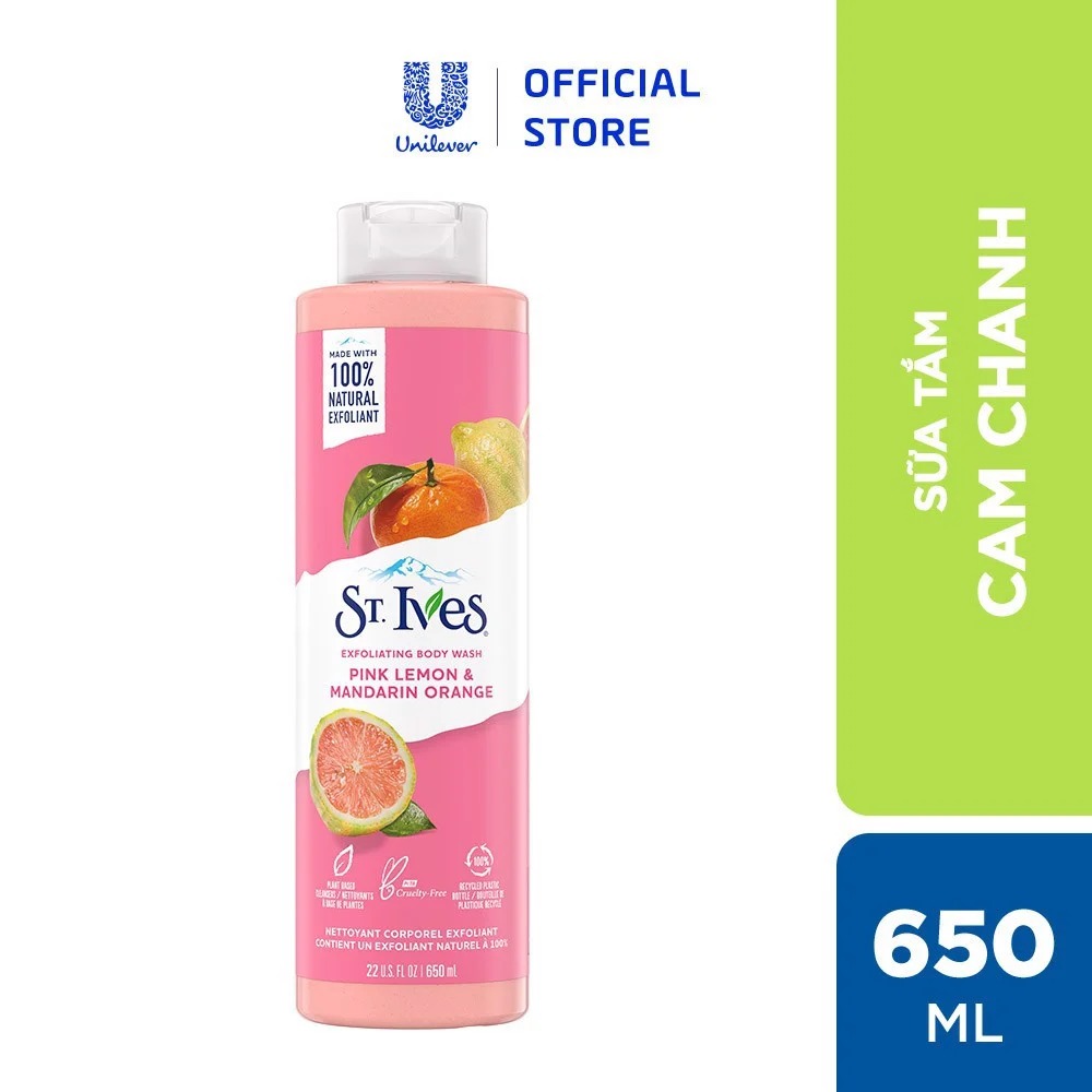 Sữa Tắm St.Ives Dưỡng Ẩm Da Body Wash