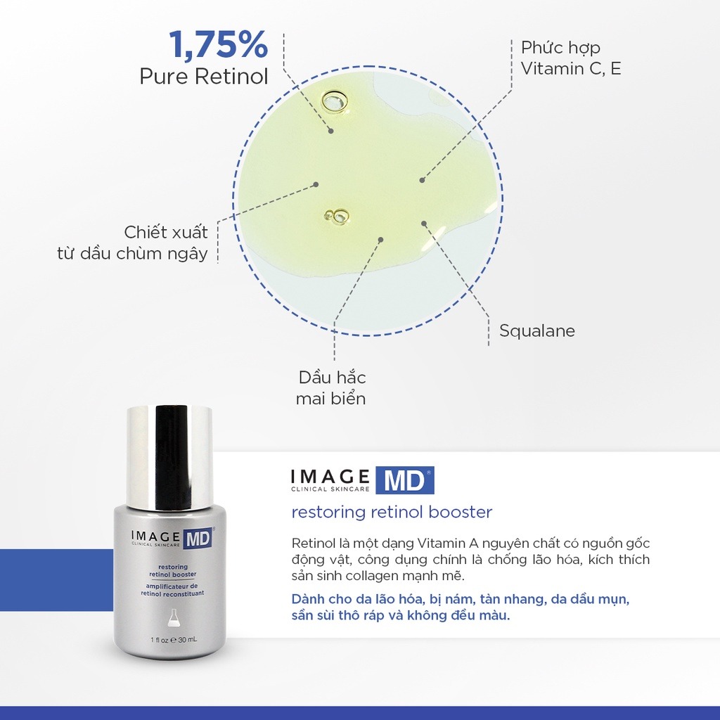 Serum IMAGE Phục Hồi Và Trẻ Hóa Da MD Restoring Retinol Booster 30ml