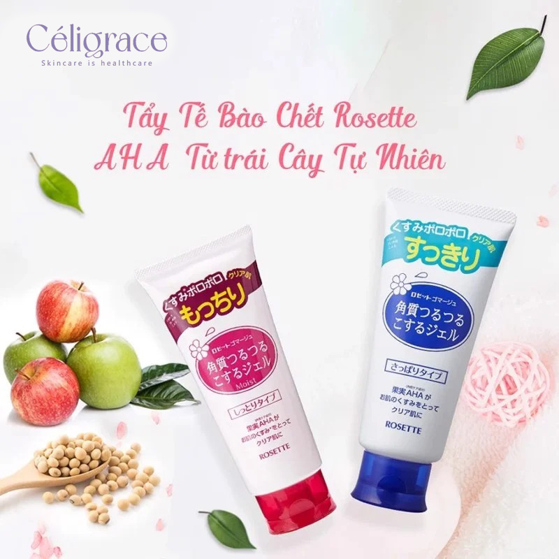 Tẩy Tế Bào Chết Mặt Rosette Chiết Xuất Từ Thiên Nhiên Nhật Bản Gommage Peeling Gel 120g