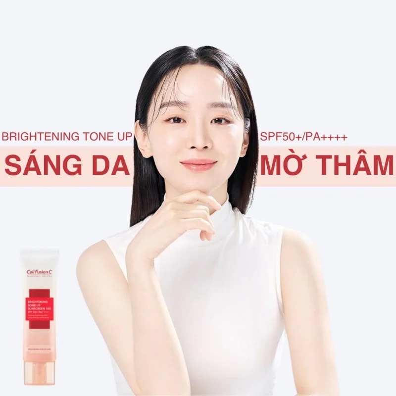 Kem Chống Nắng Cell Fusion C Nâng Tông Da Brightening Tone Up Sunscreen 100 SPF50+/ PA ++++