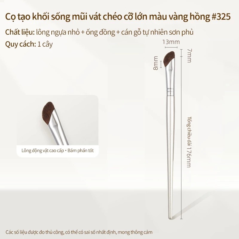Cọ Đánh Khối GUOXIAONIU Rose Gold Angled Flat Brush