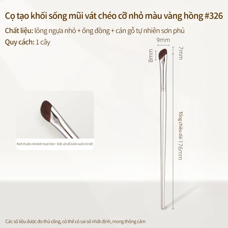 Cọ Đánh Khối GUOXIAONIU Rose Gold Angled Flat Brush