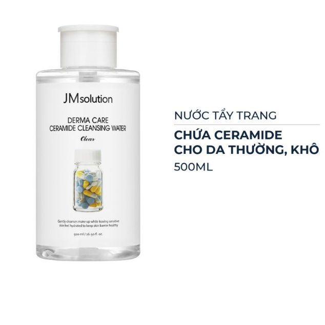 Nước Tẩy Trang JMsolution Cleansing Water Clear 500ml