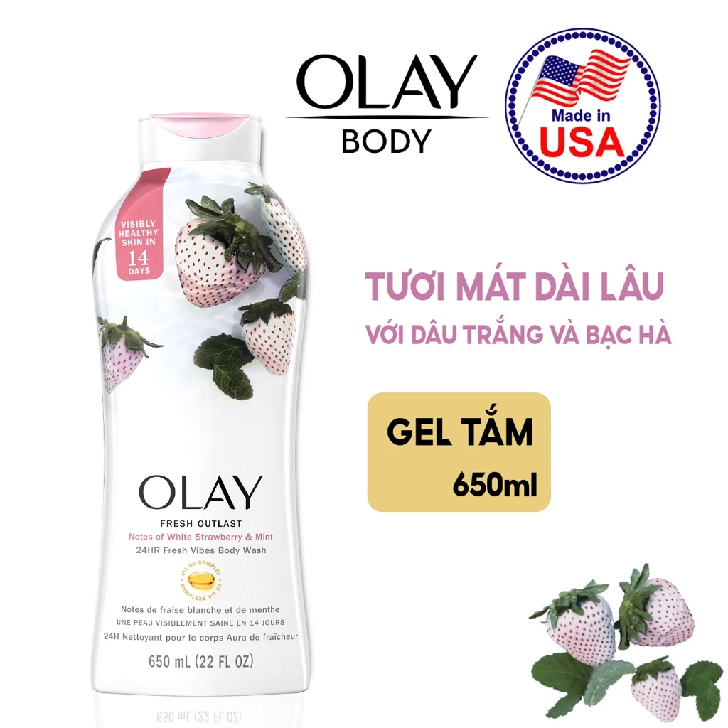 Sữa Tắm OLAY Dưỡng Da Nhiều Mùi Hương 650ML