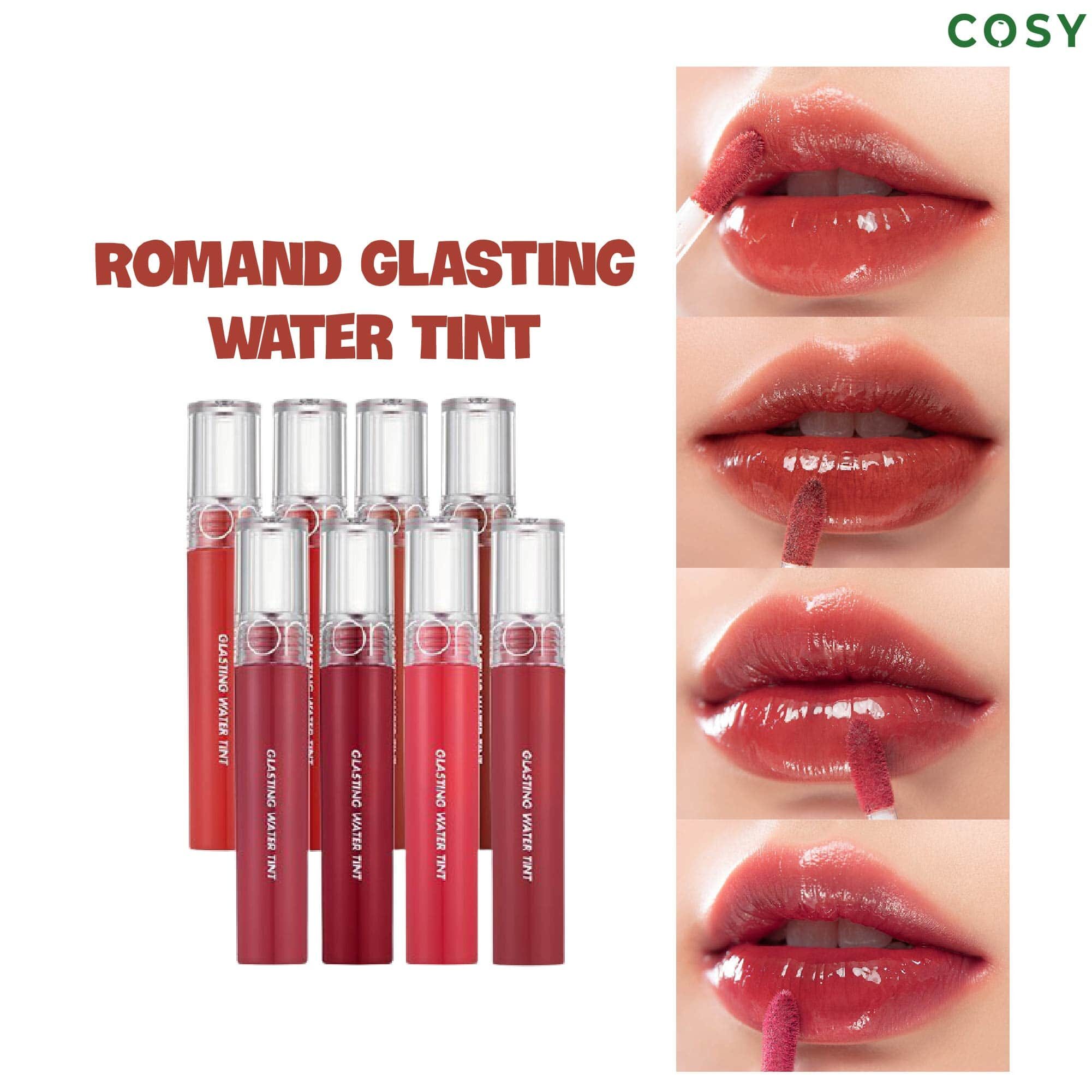 [MÀU 1 - MÀU 17] Son Tint Nước ROMAND Siêu Lì, Lâu Trôi GLASTING WATER TINT 4g