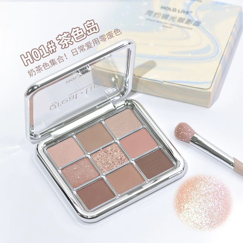 Bảng Phấn Mắt 9 Ô Hold Live Simple Specular Light Eyeshadow Palette