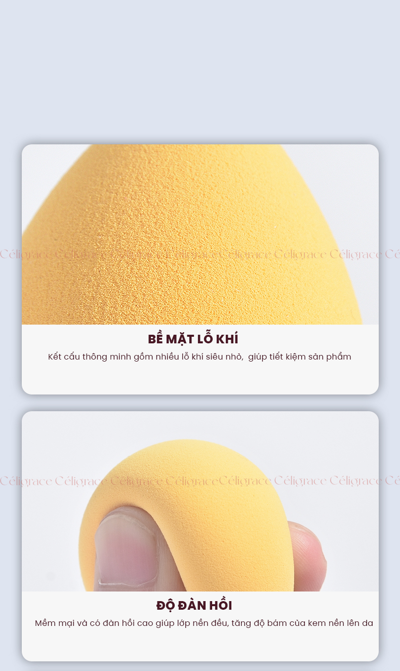 [HEY-KMHDP] H-9000 - Bông Mút Trang Điểm Nền HEY Beauty Egg Hình Giọt Nước 24g