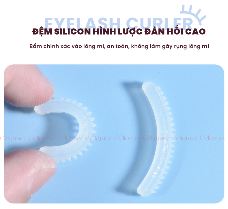 H-9055 - Bấm Mi HEY Cán Dài Phong Cách Mới Long Handle Curling Eyelash Curler 47g
