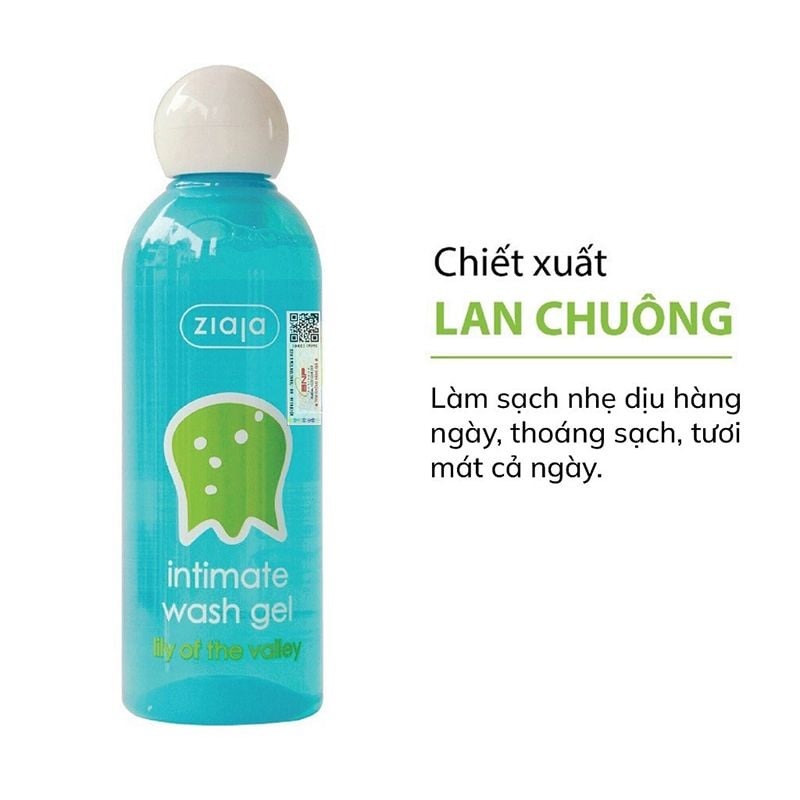 Dung Dịch Vệ Sinh Phụ Nữ Ziaja Giúp Dưỡng Ẩm, Khử Mùi Intimate Wash Gel 200ml