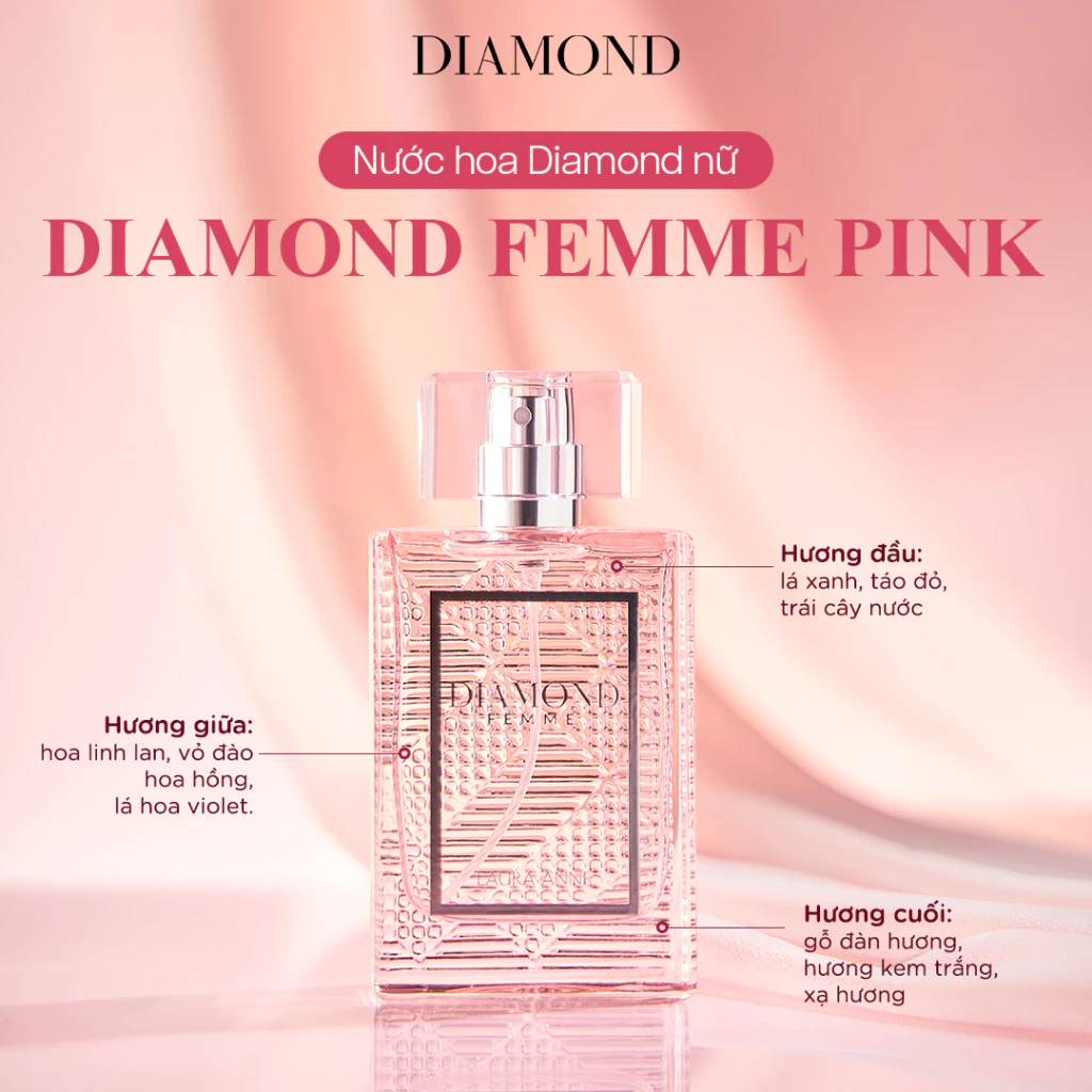 Nước Hoa Nữ Laura Anne Diamond Femme 45ml