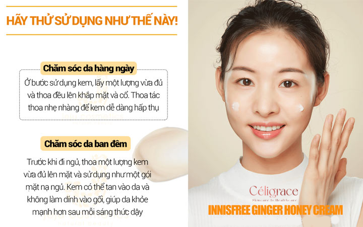 [DATE 02/2025] Kem Dưỡng Ẩm Innisfree Chuyên Sâu Gừng Mật Ong Ginger Honey Cream 50ml