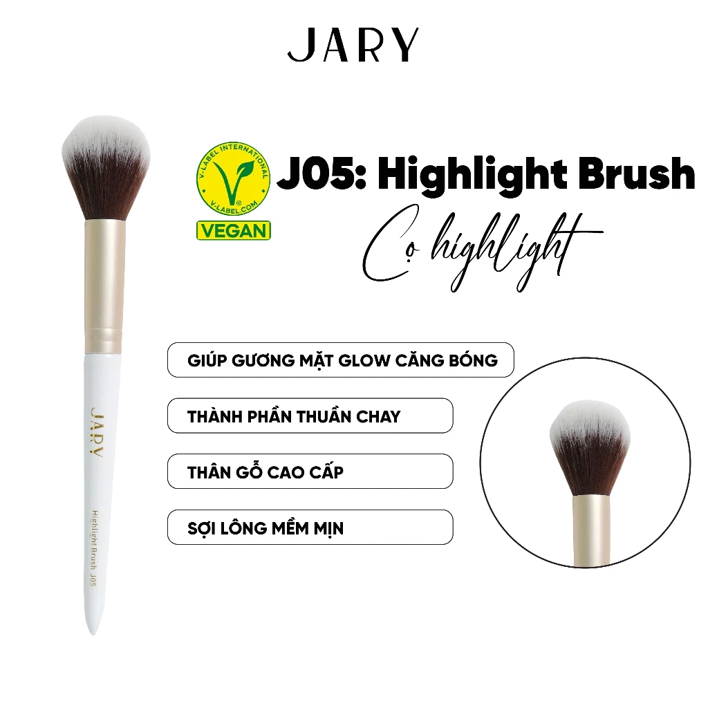 Cọ Trang Điểm Cao Cấp Thuần Chay JARY Makeup Bush