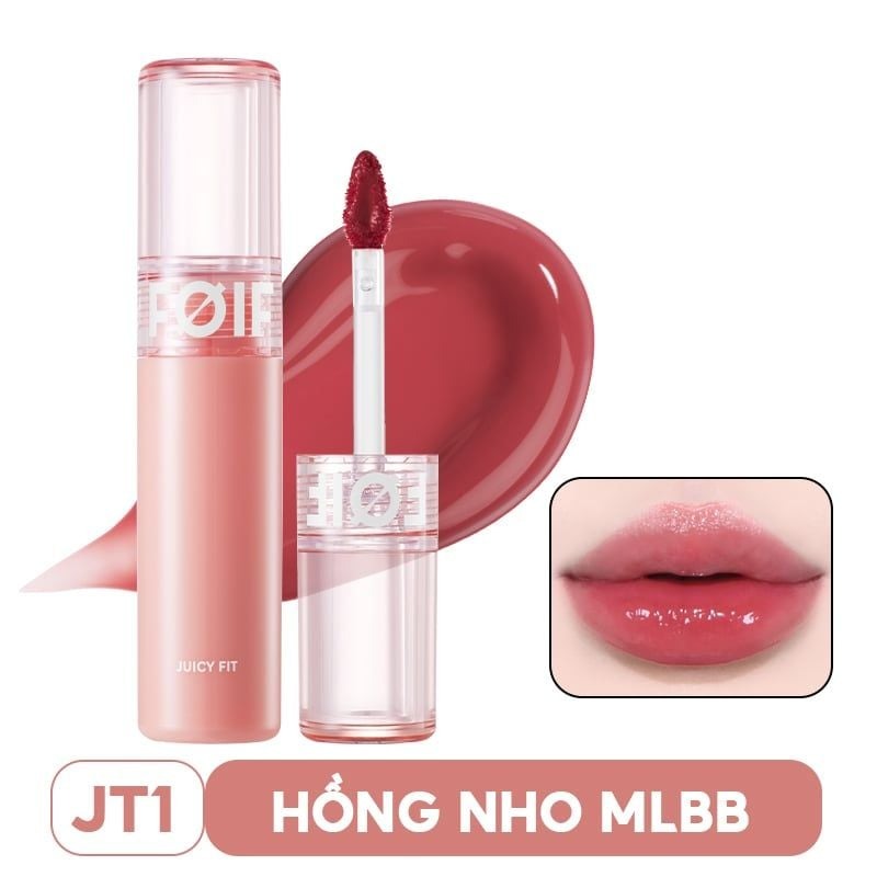 Son Tint Bóng FOIF Thuần Chay, Ẩm Mọng, Bền Màu Juicy Fit Tint