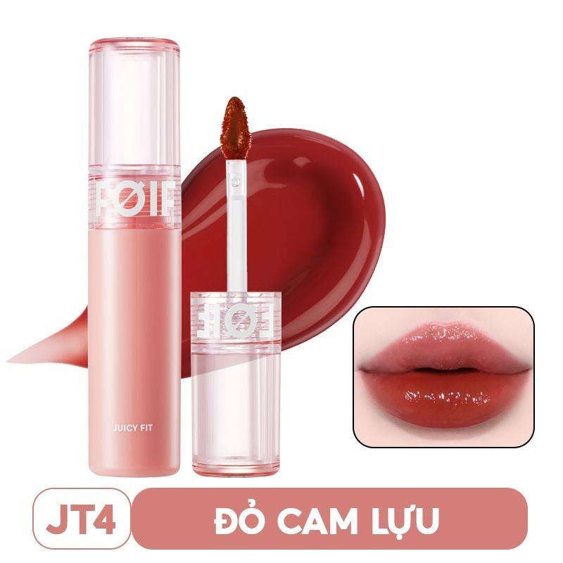 Son Tint Bóng FOIF Thuần Chay, Ẩm Mọng, Bền Màu Juicy Fit Tint