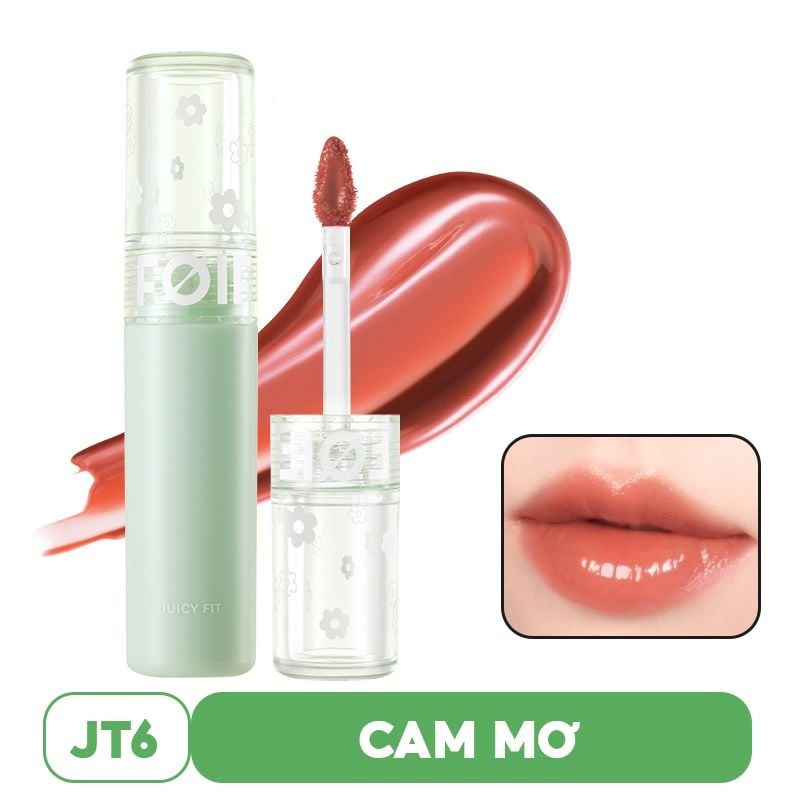 Son Tint Bóng FOIF Thuần Chay, Ẩm Mọng, Bền Màu Juicy Fit Tint