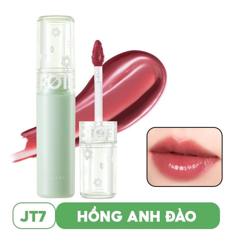 Son Tint Bóng FOIF Thuần Chay, Ẩm Mọng, Bền Màu Juicy Fit Tint