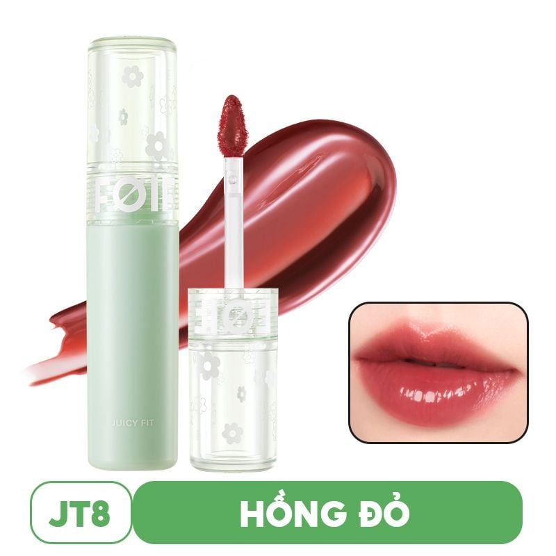 Son Tint Bóng FOIF Thuần Chay, Ẩm Mọng, Bền Màu Juicy Fit Tint