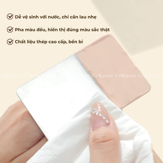 Bộ Khay Tán Nền GUOXIAONIU Large Ring Palette With Stirring Stick Included