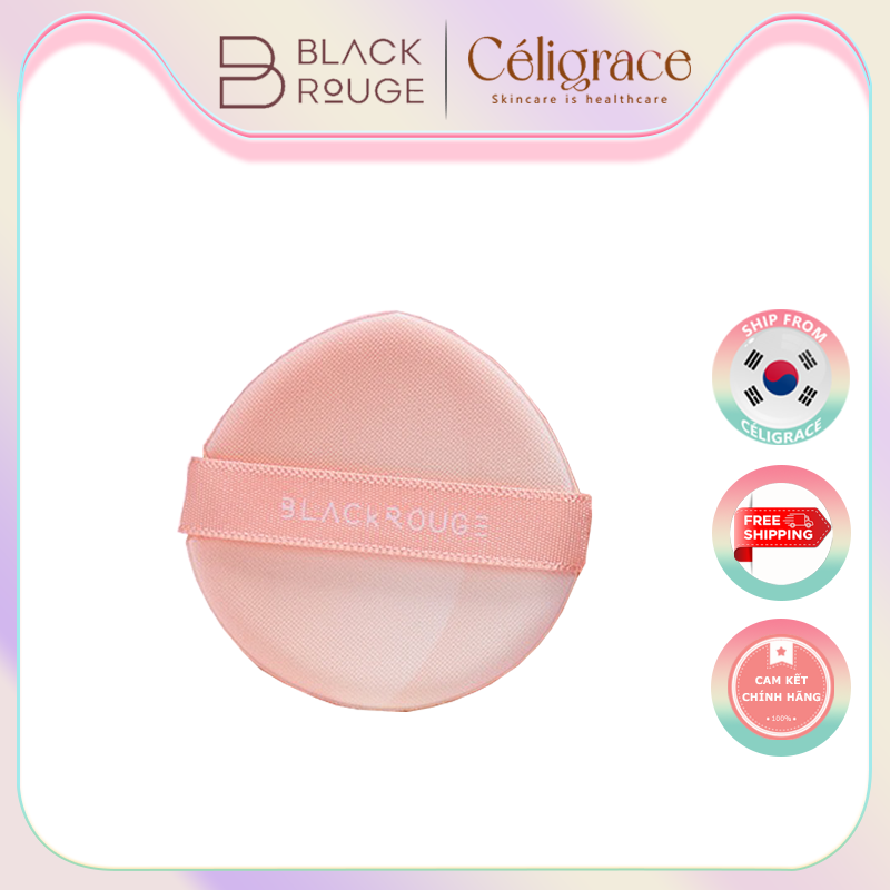Bông Phấn BLACK ROUGE Peach Tok Tok Puff