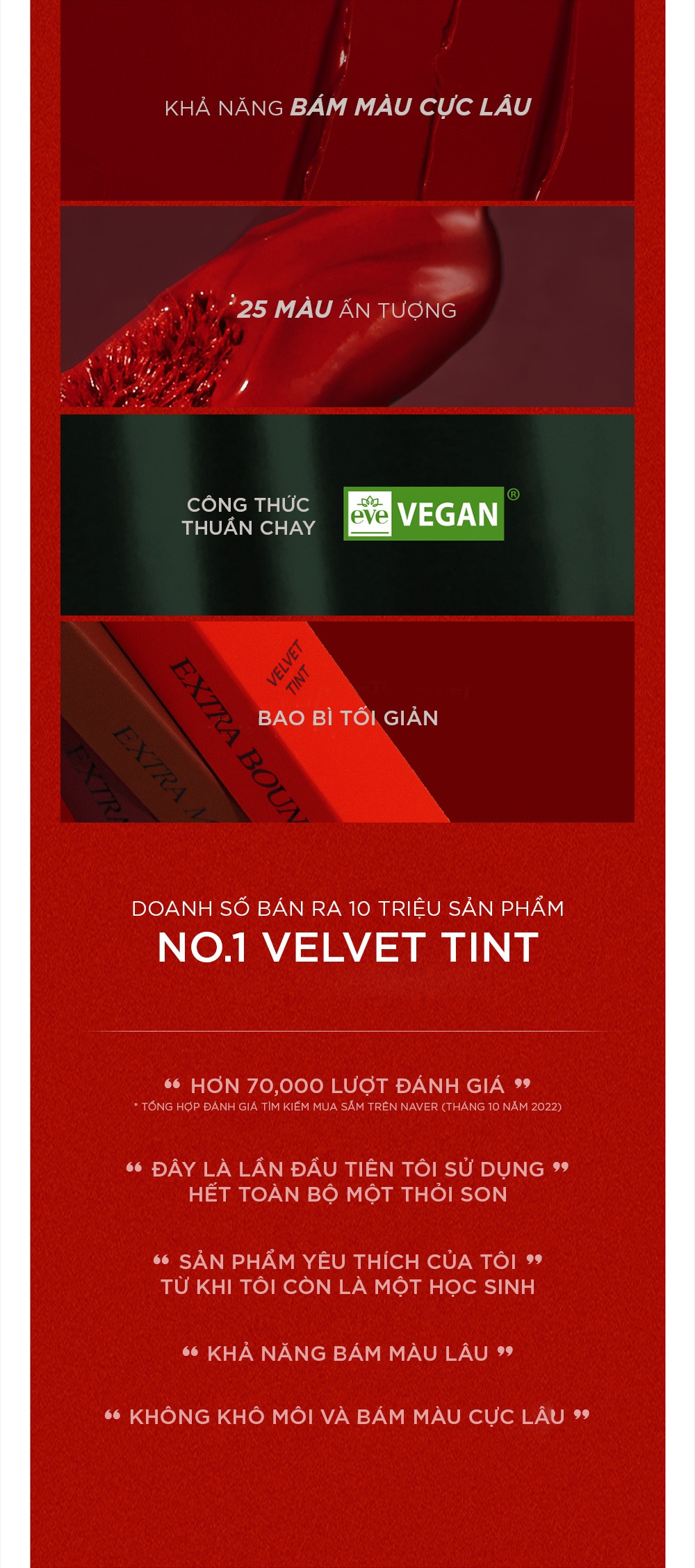[Màu 21 - 25] Son Kem Lì BBIA Last Velvet Lip Tint (Version 5 - Nắp Đỏ) 5g