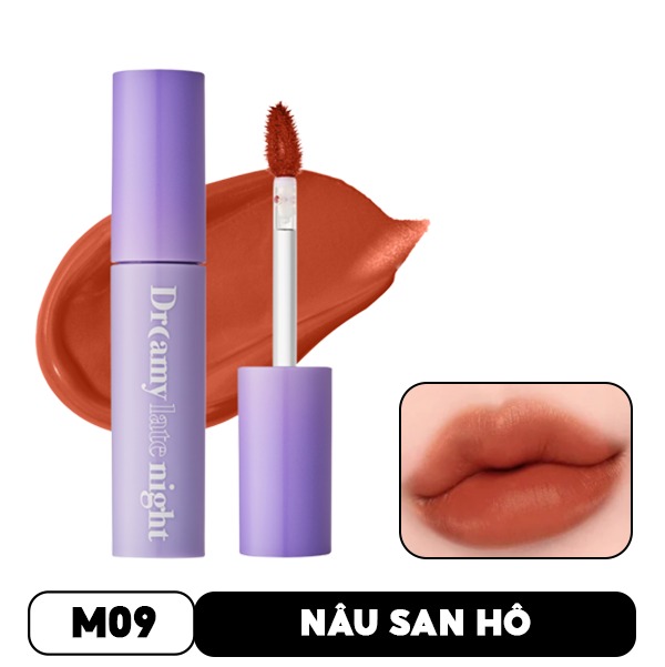 [CLESAL2401 - DATE 05/2024] Son Kem Lì Merzy Mịn Mượt Nhẹ Môi Dreamy Late Night Mellow Tint 4g