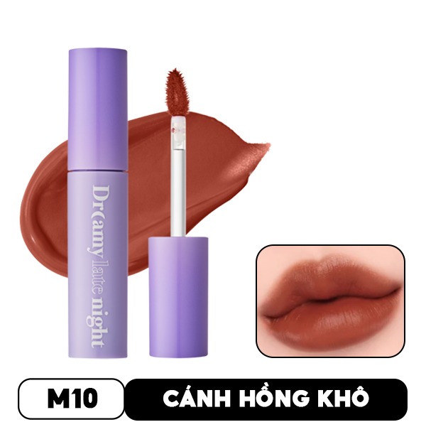 [CLESAL2401 - DATE 05/2024] Son Kem Lì Merzy Mịn Mượt Nhẹ Môi Dreamy Late Night Mellow Tint 4g
