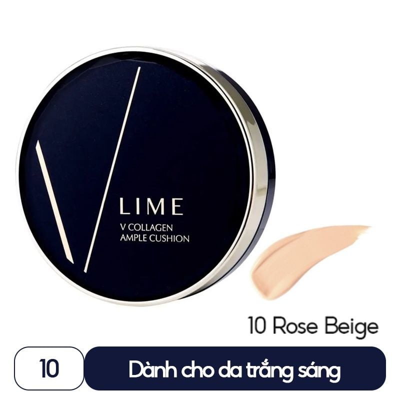 [DƯỠNG ẨM - XANH] Phấn Nước Lime Dưỡng Ẩm V Collagen Ample Cushion SPF50+ PA+++  20g