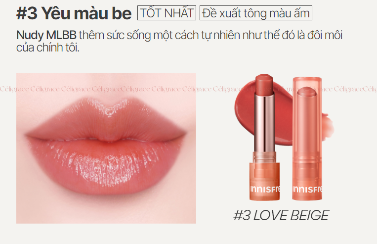 Son Dưỡng Có Màu Innisfree Dewey Tint Lip Balm 3.2g