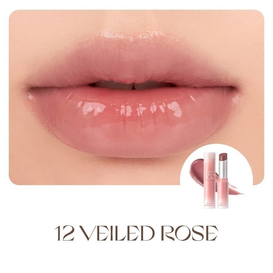 Son Dưỡng Dạng Thỏi Có Màu Thuần Chay Dưỡng Ẩm Mềm Môi ROMAND Glasting Melting Balm 3.5g