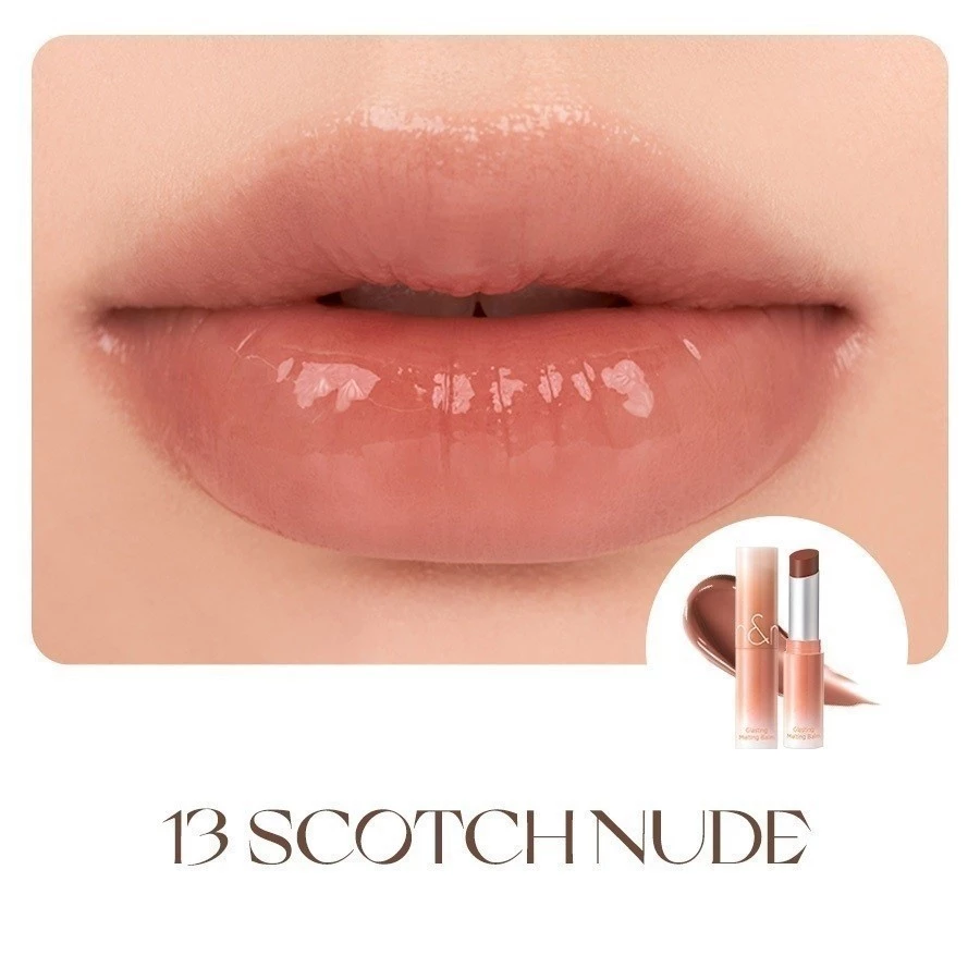 Son Dưỡng Dạng Thỏi Có Màu Thuần Chay Dưỡng Ẩm Mềm Môi ROMAND Glasting Melting Balm 3.5g