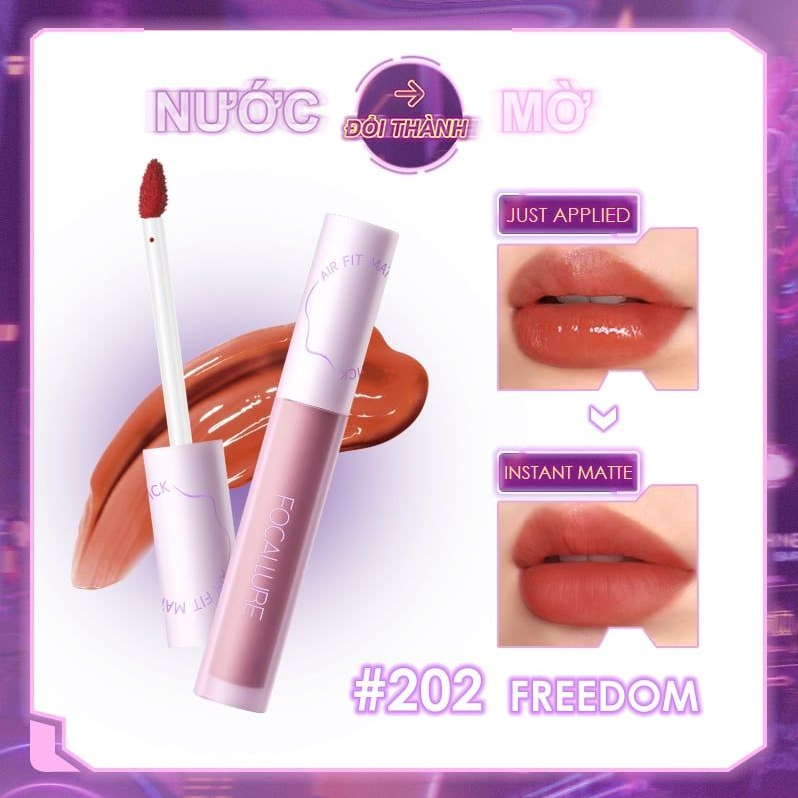 Son Kem Lì FOCALLURE Thế Hệ Mới Bền Màu Lâu Trôi Air Fit Matte Liquid Lipstick | FA417 2.2g