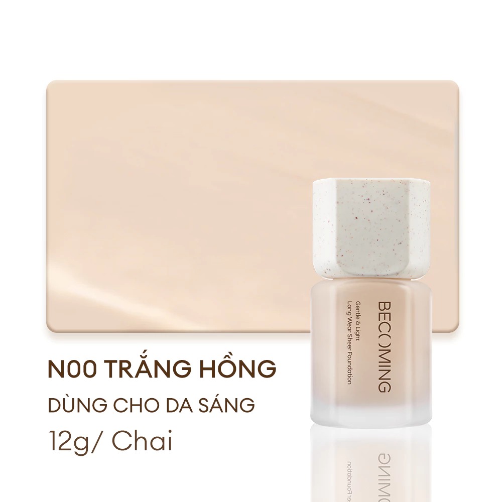 Kem Nền Da Dầu Mỏng Nhẹ Bền Màu Lâu Trôi Becoming Long Wear Sheer Foundation
