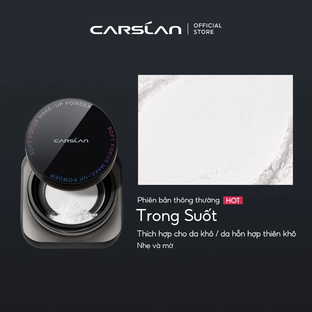 Phấn Phủ Dạng Bột, Kiềm Dầu CARSLAN Soft Focus Make-up Powder 8g