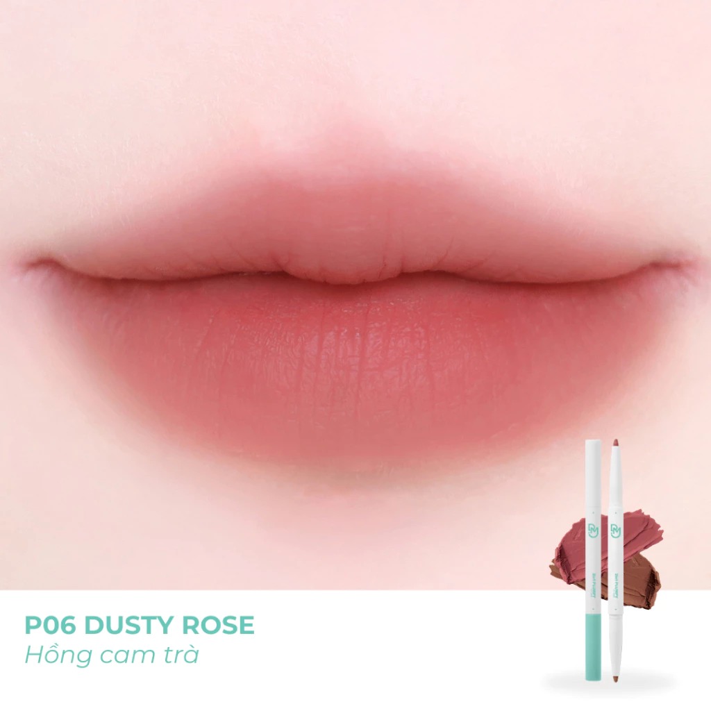 Chì Kẻ Viền Môi Dearmay Tạo Khối Môi 2 Đầu 2In1 Plumpy Lip Liner 0.46g