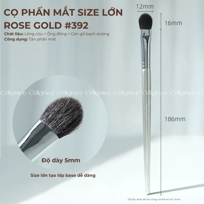 Cọ Phấn Mắt Lớn GUOXIAONIU Rose Gold Eyeshadow Brush #392