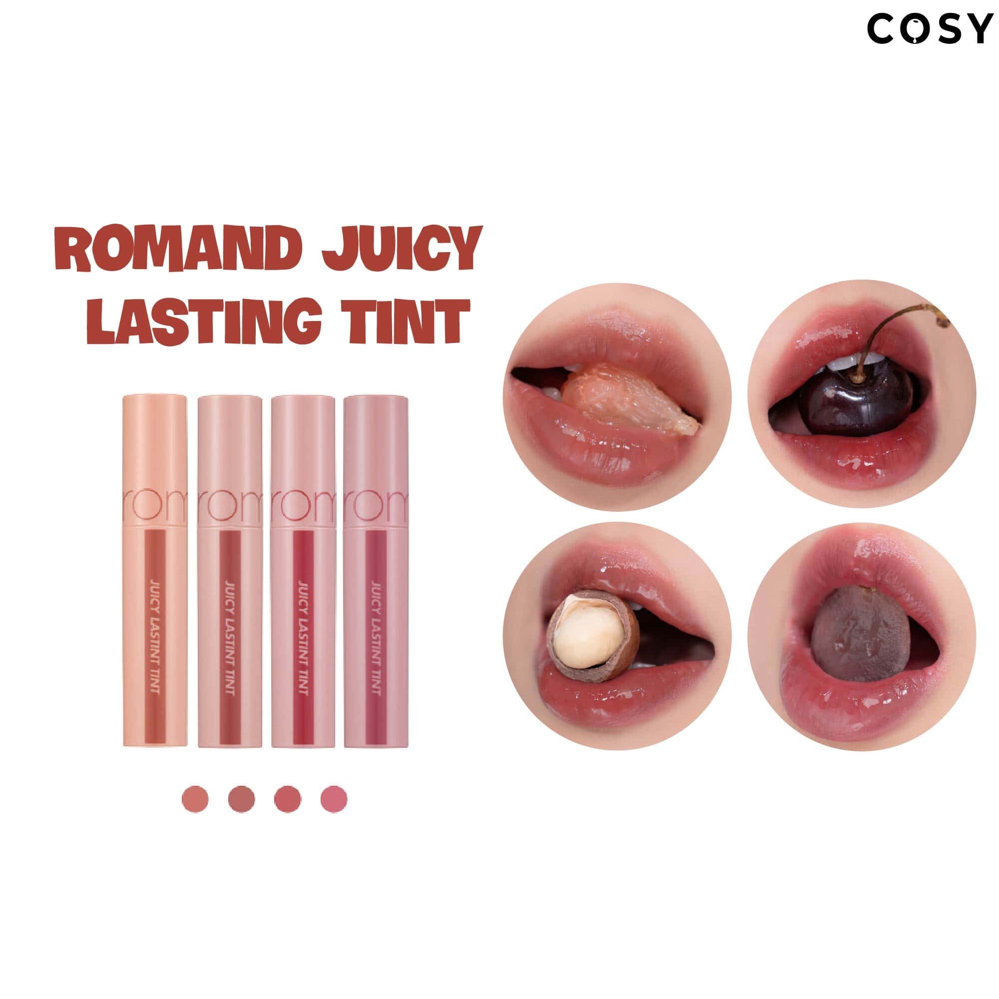 [MÀU 1 - MÀU 36] Son Tint Lì , Căng Bóng ROMAND JUICY LASTING TINT 5.5g (Phiên Bản Thường)