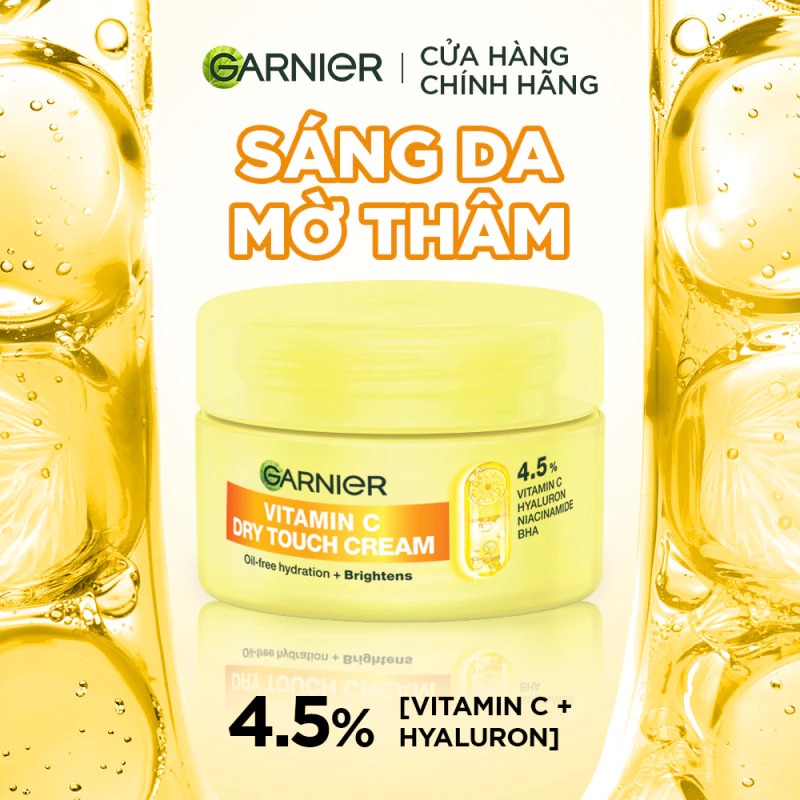 Kem Dưỡng Garnier Kết Cấu Mochi Dry Touch Cream 30ml