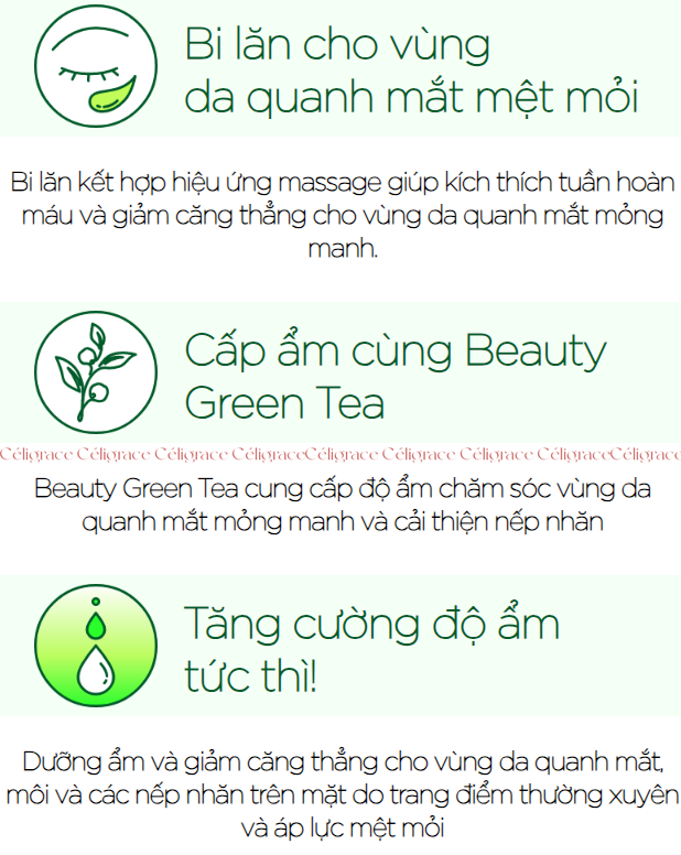 [SPECSAL24] Thanh Lăn Innisfree Dưỡng Mắt & Da Mặt Green Tea Seed Eye & Face Ball 10 ml